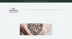 Desktop Screenshot of karmabirthservices.com